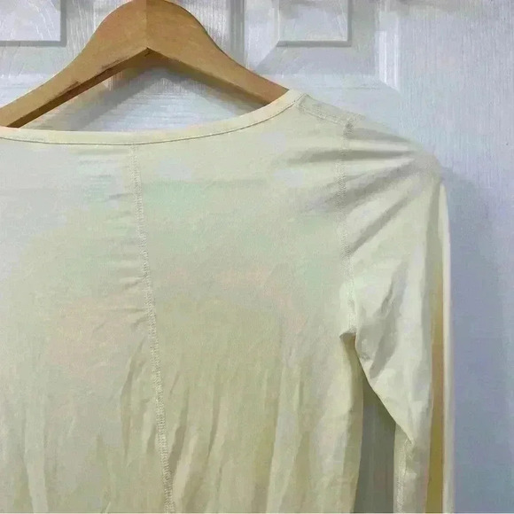 Club Monaco Luxe Ballerina Top Pale Yellow Size S NWT - Picture 7 of 9